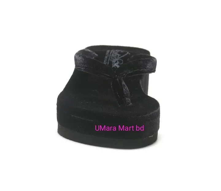 Smart%20Ladies%20Eva%20Sandal%20Flip%20Flop%202%20Inch%20Hill,%20Girls%20Velvet%20Lifestyle%20Heels.%20Black%20Shining%20Attractive%20Formal%20Sandals.%20-%20Shoe%20For%20Women%20-%20Image%205