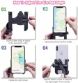 Ride with Confidence: Techway Rider-Black Metal Mobile Phone Holder for Motorcycle Bike - Effortlessly Secure Your Device for a Safe Journey.. 