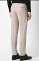 Peter England Elite Men Beige Check Slim Fit Formal Trousers. 