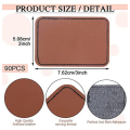 90Pcs Laser Engraving Blanks, Blank Leather Patch for Hat, Wear-Resistant, Not Easy To Fade.