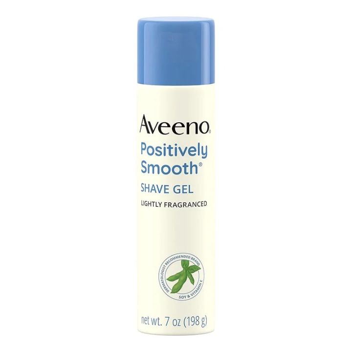 Aveeno Positively Smooth Shave Gel With Soy, Aloe & Vitamin E - 198 gm
