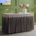 Tablecloth table skirt meeting gold velvet apron rectangular business show to desk fabric table cover AliExpress. 