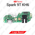 Charging Logic Board For Tecno Spark 9t 20c Charging Port USB Plug PCB Dock Connector Spare parts.