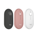 Logitech Pebble Mouse 2 M350s Slim Bluetooth Wireless Mouse, Portable, Lightweight, Customisable Button, Quiet Clicks, Easy-Switch for Windows, macOS, iPadOS, Android, Chrome OS. 