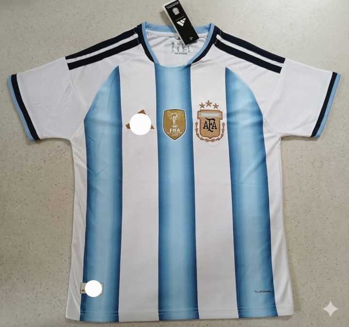 Argentina Big Size World Cup Football Jersey 2026 - Half Sleeve - ( Real Picture)