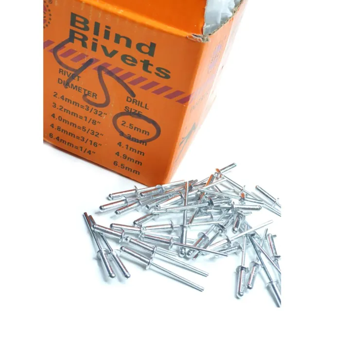 Aluminium, steel blind rivet. (450 numver)