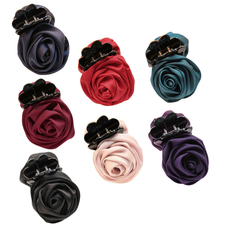 Rose%20Barrette%20Fashion%20Handmade%20Great%20Helpful%20Hair%20Well%20Good%20Girls%20Clips%20Claws%20Clamps%20-%20Image%205
