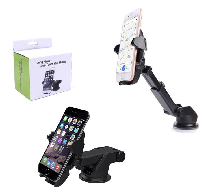 Car Phone Holder,Long Neck Easy One-Touch Car Mount for Cell Phone