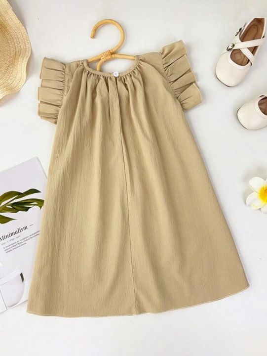 Kid%E2%80%99s%20Young%20Girl%E2%80%99s%20Fashionable%20Dress%20with%20Solid%20-%20Image%203