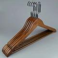 Wooden Coat Hangers Pack of 3 Suit Hangers Natural Finish Clothes Hangers-Light Wood - Hanger. 