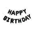 Happy Birthday Foil Balloon - Black.
