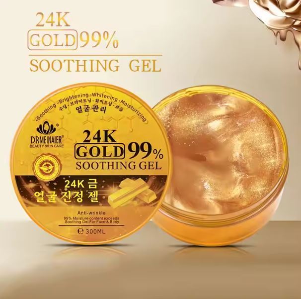 Parachute SkinPure 24K Gold Gel | 99% Pure 24K Gold| For Soft, Moisturized & Hydrated Skin| Heals, Repairs, Protects Skin| 8h moisturization| Soothes Sunburn| All Skin Types | 300 ml