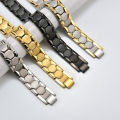 Luxury Fashion Detachable Health Bracelet Men Mental Bio Magnetic Anti-fatigue Anti-radiation Bracelets Jewelry.