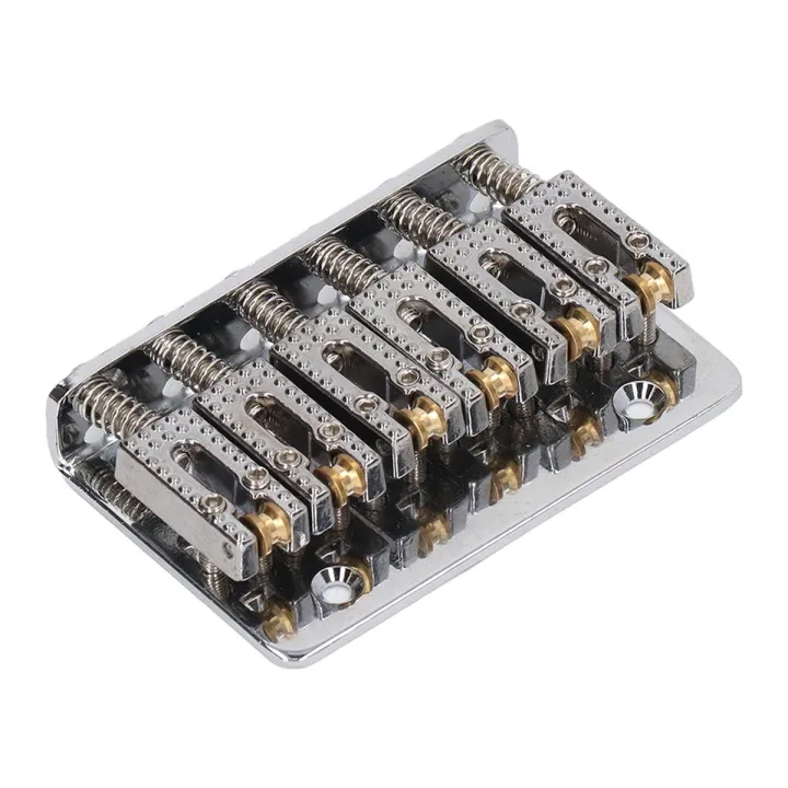 Hardtail Bridge, Electric Guitar Bridge Comfortable Touch 6 Strings Standard Size for Stringed Instrument