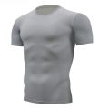 Quick Dry Running Men's Compression T-shirt Breathable Football Suit Fitness Tight Sportswear Riding Short Sleeve Shirt Workout.