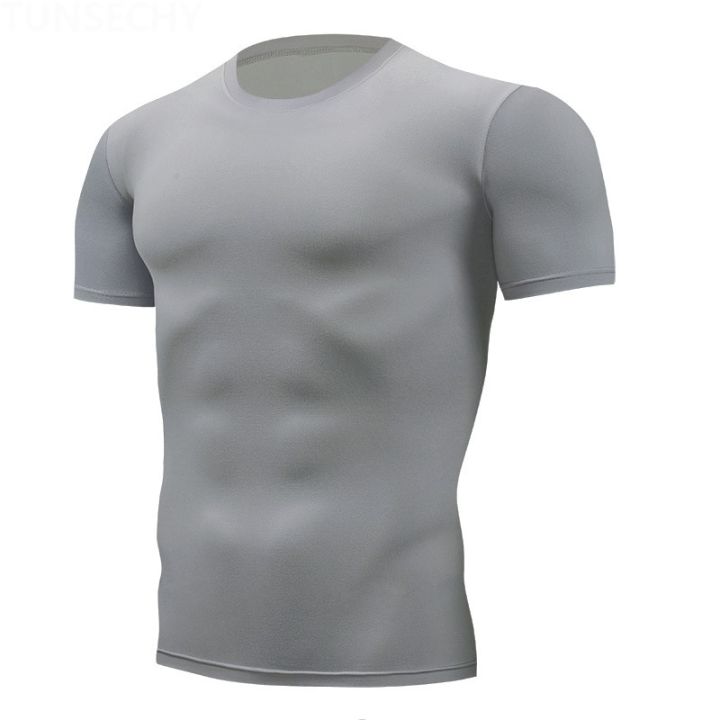 Quick%20Dry%20Running%20Men's%20Compression%20T-shirt%20Breathable%20Football%20Suit%20Fitness%20Tight%20Sportswear%20Riding%20Short%20Sleeve%20Shirt%20Workout%20-%20Image%206