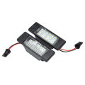 2Pcs Car 18Leds License Plate Lights Plastic for Nissan Qashqai X-Trail Juke Primera Bright Led Number Licence Plate Light. 