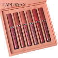 Glaze Set HANDAIYAN Han Daiyan Beauty Matte Lipstick Waterproof Non Staying Cup 6 Lip Brilliance Gift Box.