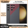 Fashions YTF-Carbon Aramid fiber case for Samsung Galaxy S24 ultra Magsafe Anti-fall Carbon Fiber Slimv Design cover. 
