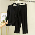 Women's Modal Pajamas   Sleepwear Set Top Women Solid Pajama Set 2Piece/Suit Full Sleeves Shirt Pant Lingerie Mom Homewear. 