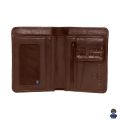 Pure Leather Classic Bifold Wallet Card Holder, Sim Pocket Chocolate Colour Wallet For Men 100% Leather. 