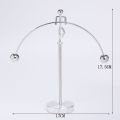 New Stainless Steel Balance Ball Toy Home Decor Weightlifter Kinetic Art Balance Iron Man Ornaments Pendulum Cradle Early Education Tools Decompression Desk Toy Gifts.