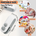 Rechargeable Mini Bag Sealer, 2-In-1 Heat Sealer with Cutter for Chip Bags, Portable Resealer Machine for Plastic Bags Replacement Spare Parts - Sara Collection Zone. 