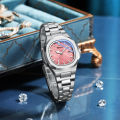 Sunrise Hot Selling Steel Band Couple Nightlight Waterproof Simple Fashion Business Calendar Men's and Women's Quartz Watch. 
