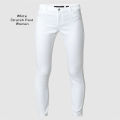 Export quality ladies pants white white pant for women stylish white denim jeans pant for women High quality white pant for girls.