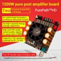 ZK-6002 DC 18-50V TPA3255 Pure Post Power Amplifier Board 600W+600W 2.0 Stereo with High and Low Frequency Modulation Amplifier. 