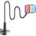 Phone Holder for Bed Gooseneck Bedside Phone Holder Laying Down with Adjustable 360 Clamp Clip and Flexible Long Arm for Desk. 