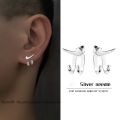 S925 Hikaw Silver Earings for Men Hook Piercing Earrings Set Earings for Women Set Non Tarnish Hypoallergenic Accessorie.