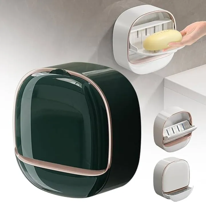 Soap%20Holder%20With%20Lid%20Drain%20Soap%20Box%20Punch-Free%20Flip-Top%20Soap%20Dish%20Creative%20Waterproof%20Storage%20Rack%20Bathroom%20Accessories%20-%20Image%208
