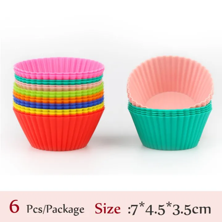 New%206%20pcs%20Silicone%20Cake%20Cupcake%20Cup%20Cake%20Tool%20Bakeware%20Baking%20Silicone%20Mold%20Cupcake%20and%20Muffin%20Cupcake%20for%20DIY%20by%20Random%20Color%20-%20Image%205