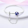 925 Silver Orgrinal Bracelet Butterfly Cat Dog Paw Safety Chain Star Moon Clover Tree of Life Bracelets Bangle For Women Jewelry. 