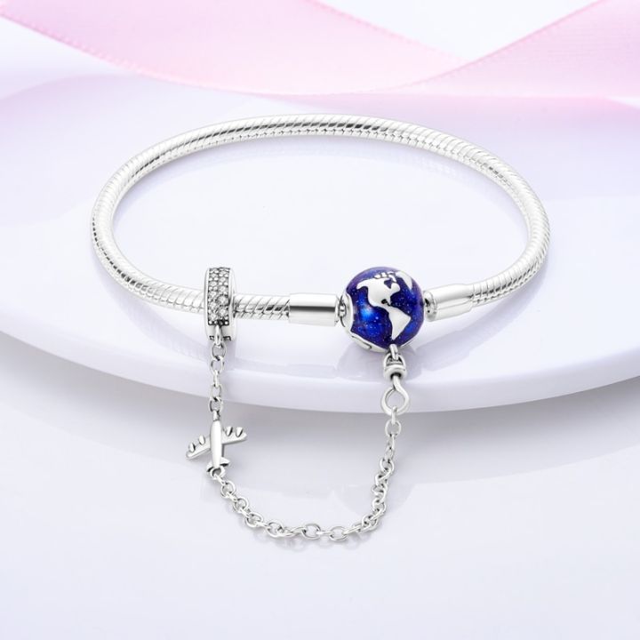 925%20Silver%20Orgrinal%20Bracelet%20Butterfly%20Cat%20Dog%20Paw%20Safety%20Chain%20Star%20Moon%20Clover%20Tree%20of%20Life%20Bracelets%20Bangle%20For%20Women%20Jewelry%20-%20Image%204
