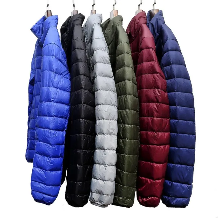 UNIQLO STYLE ULTRA LIGHT SHORT DOWN JACKET Men's Packable Lightweight Long-Sleeve Full-Zip Puffer Jacket S-6XL