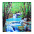 Practical 180x180CM 3D Waterfall Nature Scenery Wall Hanging Shower Curtain Bathroom.