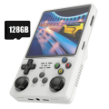 R36S PIUS Handheld Game Console 128GB 4inch IPS Screen Video Game Console Dual 3D Joystick Supports 10+ Simulators A.