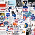❉ National Aeronautics & Space Administration - NASA Stickers ❉ 50Pcs/Set Waterproof DIY Fashion Decals Doodle Stickers.