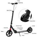 Scoot Around Town with an Adult Adolescents Hapsters Urban Scooter - Foldable, Double Suspension, Dual Brake, Lightweight Aluminum, 100kg Maximum Load. 