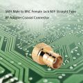 SMA Male to BNC Female Jack M/F Straight Type RF Adapter Coaxial Connector. 