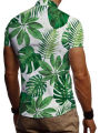 2024 Funny Tropical Leaf Shirt Men's Shirts Short Sleeve Hawaiian Shirts Mens Clothing Casual Beach Oversized Tops Clothes. 