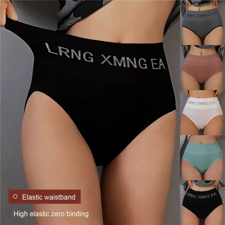 Women's%20Underwear%20Panties%20High%20Waist%20Briefs%20Solid%20Color%20Breathable%20Comfortable%20Underpants%20Seamless%20Lingerie%20Girls%20Fashion%20Briefs%20-%20Image%205