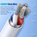 C cable fast charging data 2.5A lus 20o max 11 pr 13 12 for iPad iPhone 14Mini X XR XS Max 6 7 8 PW USB Type-C PD3.0 cable USB.