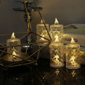 1/5/10pcs Flameless LED Candle Light Large Transparent Acrylic Candle Lamp Valentines Day Wedding Home Decor Electronic Night Light.