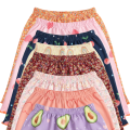6 PCS Printed Cotton Half Pants for Baby Girl- Multicolor Combo Pack.