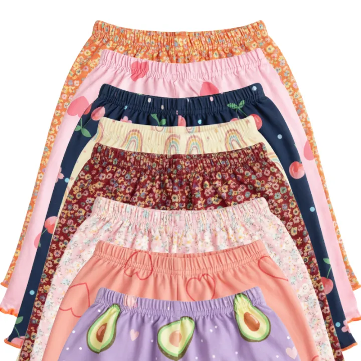 6%20PCS%20Printed%20Cotton%20Half%20Pants%20for%20Baby%20Girl-%20Multicolor%20Combo%20Pack%20-%20Image%204