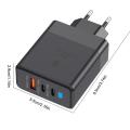 120W USB Fast PD Charger For Laptop Tablets USB Quick Charging Adapter with Indicator Light Fast Wall Charger Adaptor. 