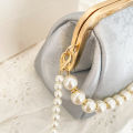 Beaded Bag Pearl Evening Party Clutch Women's Elegant Bag Luxury Brand Satchel Crossbody Sling Purse with Pearl Chain and Chains.